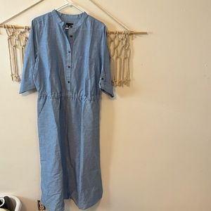 Ann Taylor blue chambray dress